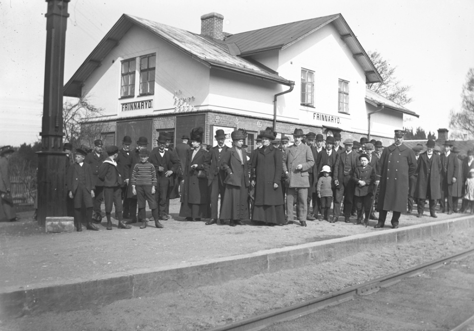 Frinnaryd station 1913 Det var inte längesen