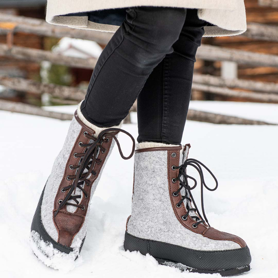 Luddan Hög Grå/Svart (stl 35-47)