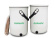 Startkit - Bokashi 2.0 gräddvit - 2 st designade hinkar för köksbänken + 1 kg strö Startkit - Bokashi 2.0 gräddvit - 2 st designade hinkar för köksbänken + 1 kg strö