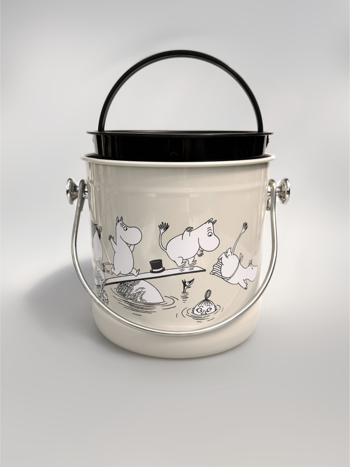 Mumin - hink för matuppsamling, Sand 4 liter -  