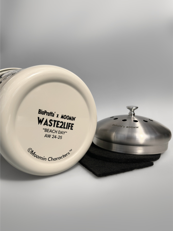 Mumin - hink för matuppsamling, Sand 4 liter -  