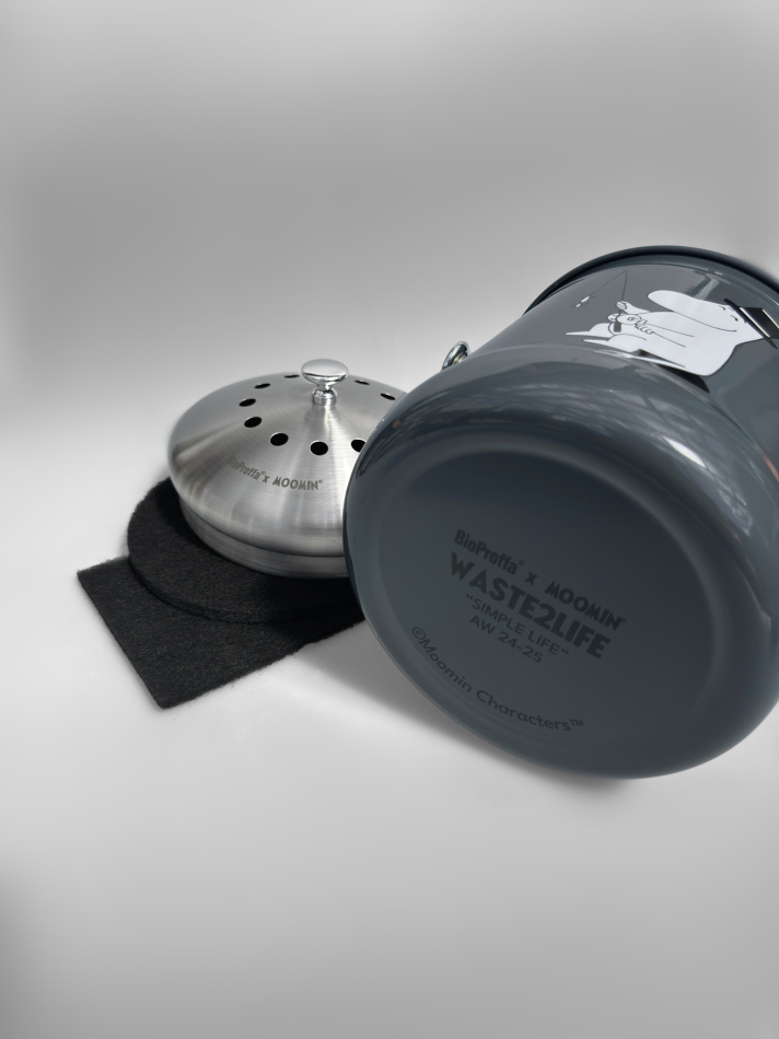 Mumin - hink för matuppsamling, Storm 4 liter -  