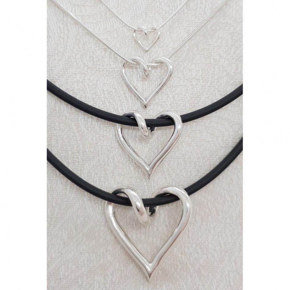 Hjärta i silver - Lilla