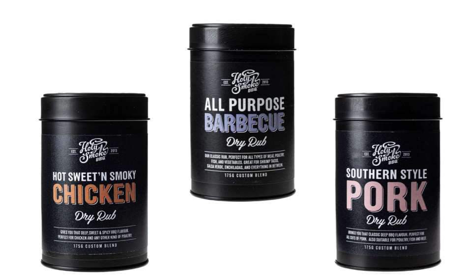 HOLY SMOKE GRILLKRYDDOR 3 st PAKET 