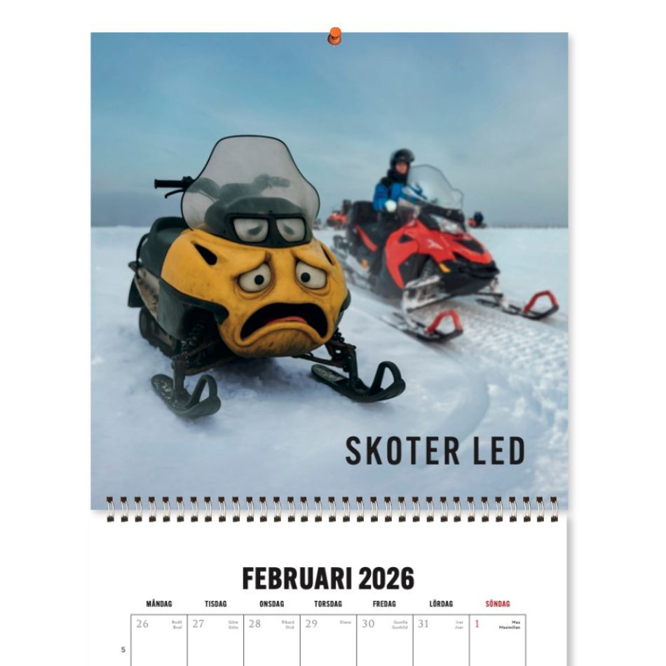 Sverige mot särskrivning – väggkalender 2026