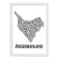 Inramad A4-poster: Ångermanland Inramad A4-poster: Ångermanland