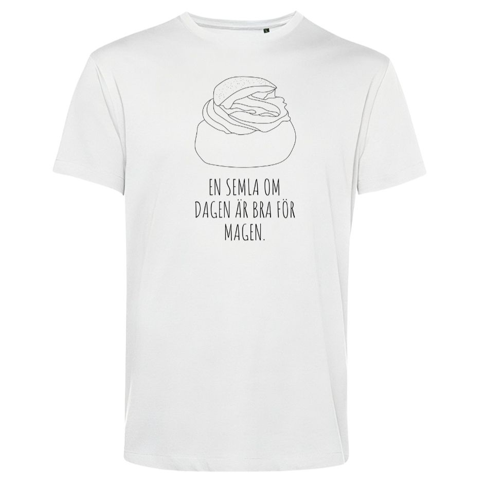 T-shirt: En semla om dagen (vit)