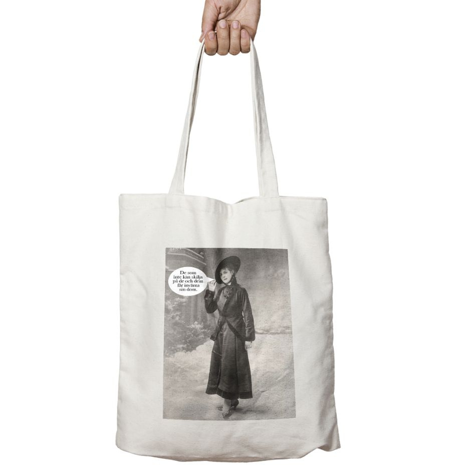 Tygväska: Fredsdruvor – De, dem, dom