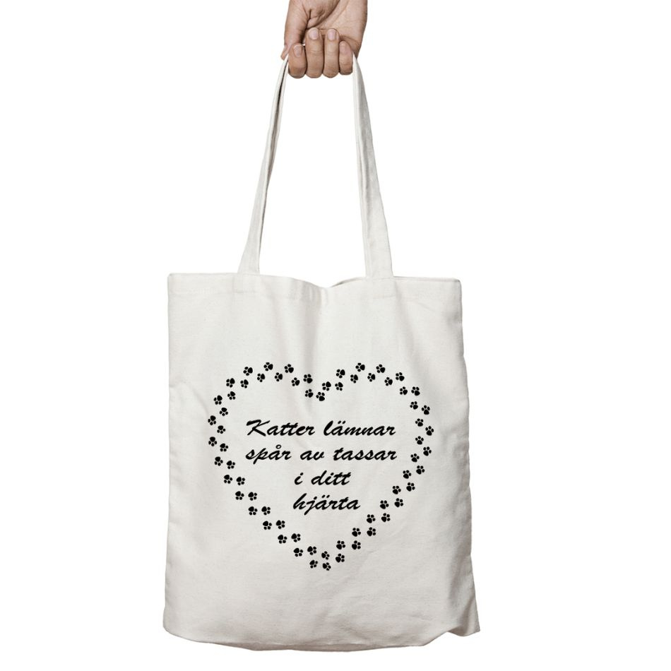 Tygväska: Katter lämnar spår av tassar