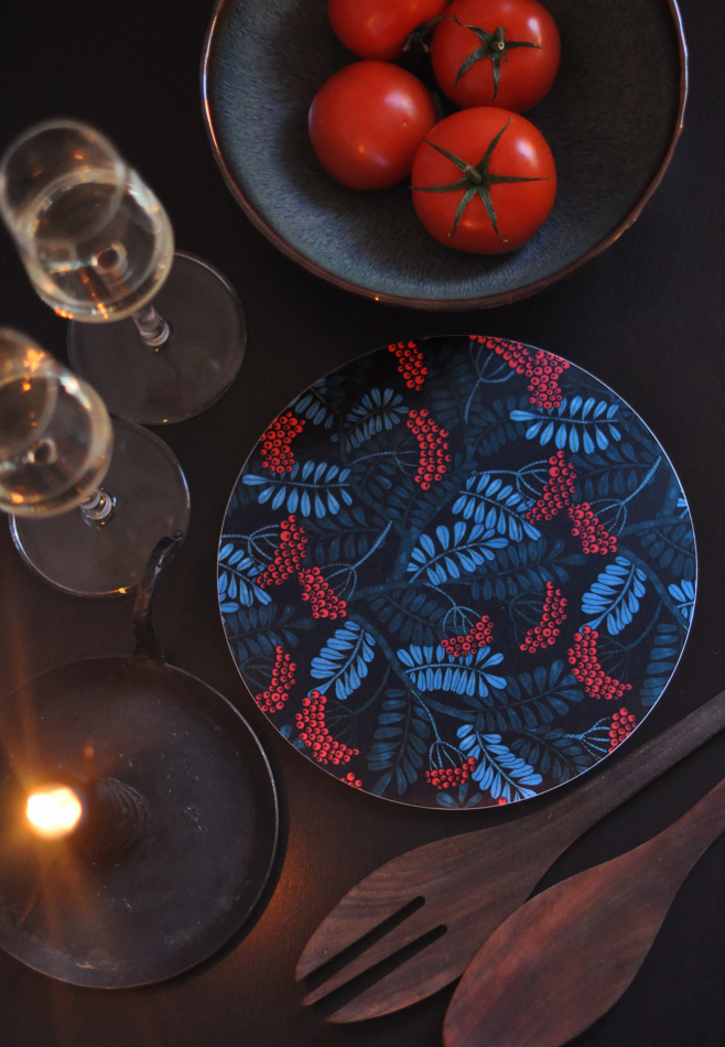 Grytunderlägg Rönnbär Blå 2