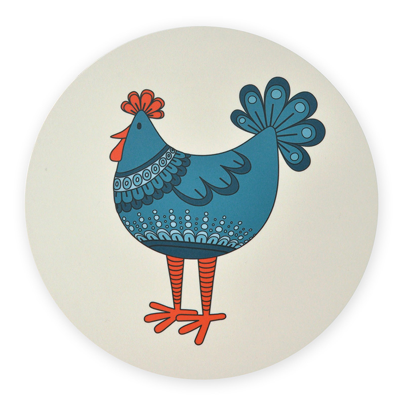 Grytunderlägg Tupp Turkos 1