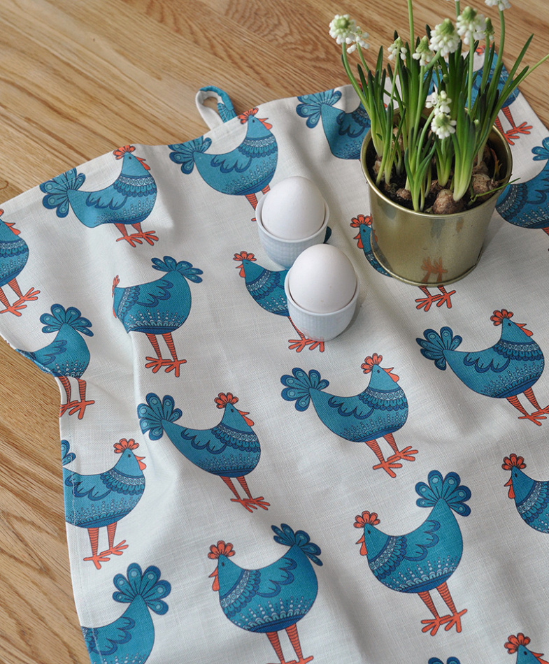 Kökshandduk Tupp Turkos 2