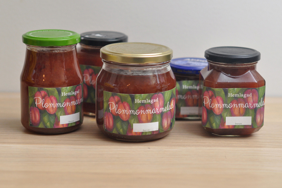 Burketiketter Plommonmarmelad 2