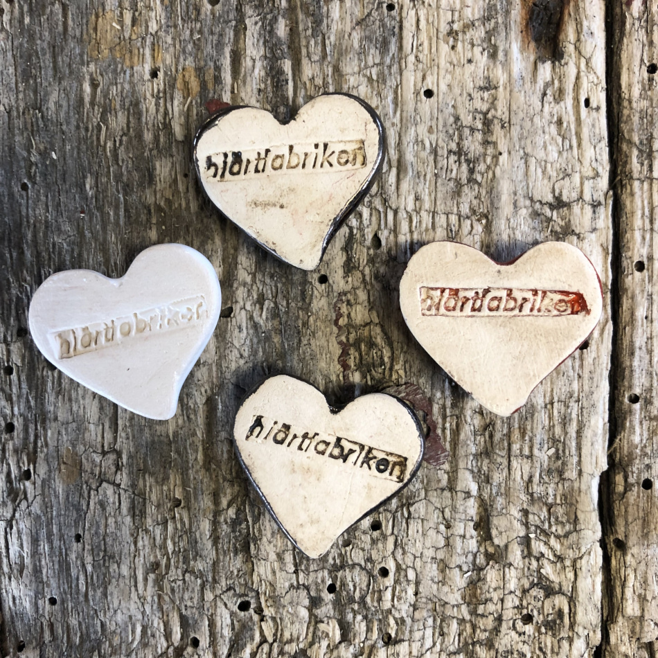 Minihjärta i keramik  2