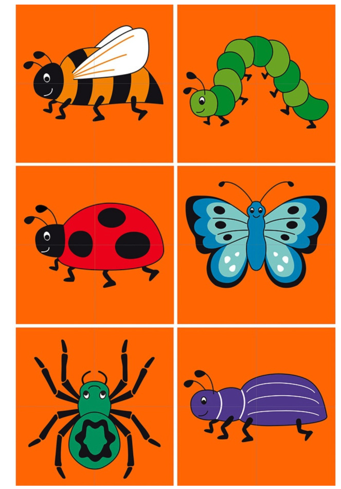 Klosspussel småkryp - fairtrade träpussel