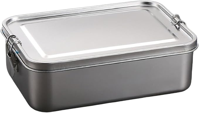 Extra stor tätslutande matlåda av rostfritt stål 2400ml