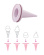 Glasstrut Cillicone Light Pink 2-pack Glasstrut Cillicone Light Pink 2-pack