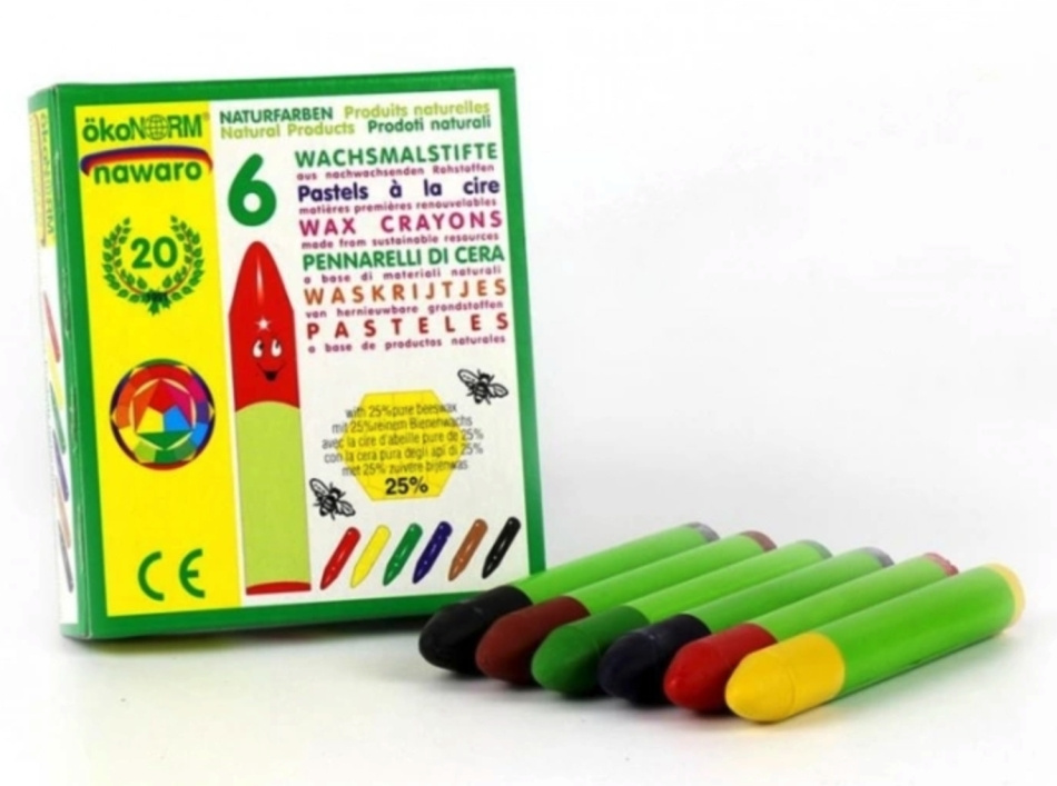 Ekologiska vaxkritor 6-pack från Ökonorm