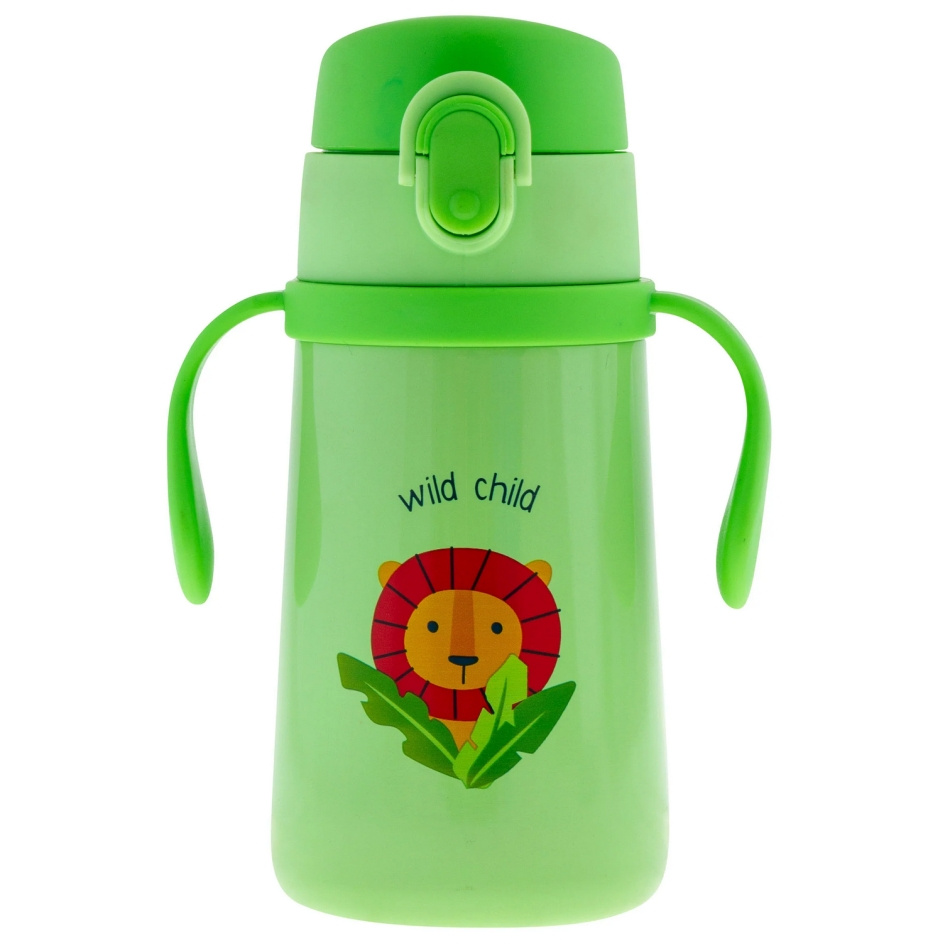 Termosflaska barn 400 ml Zoo med handtag - Stephen Joseph