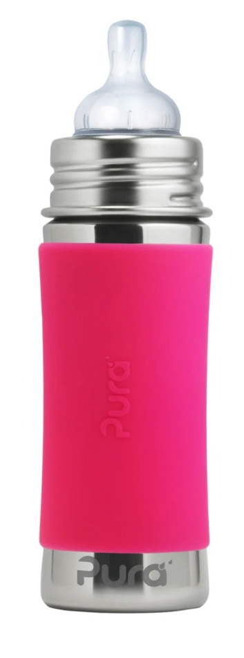 Pura nappflaska 325ml rostfritt stål - pink