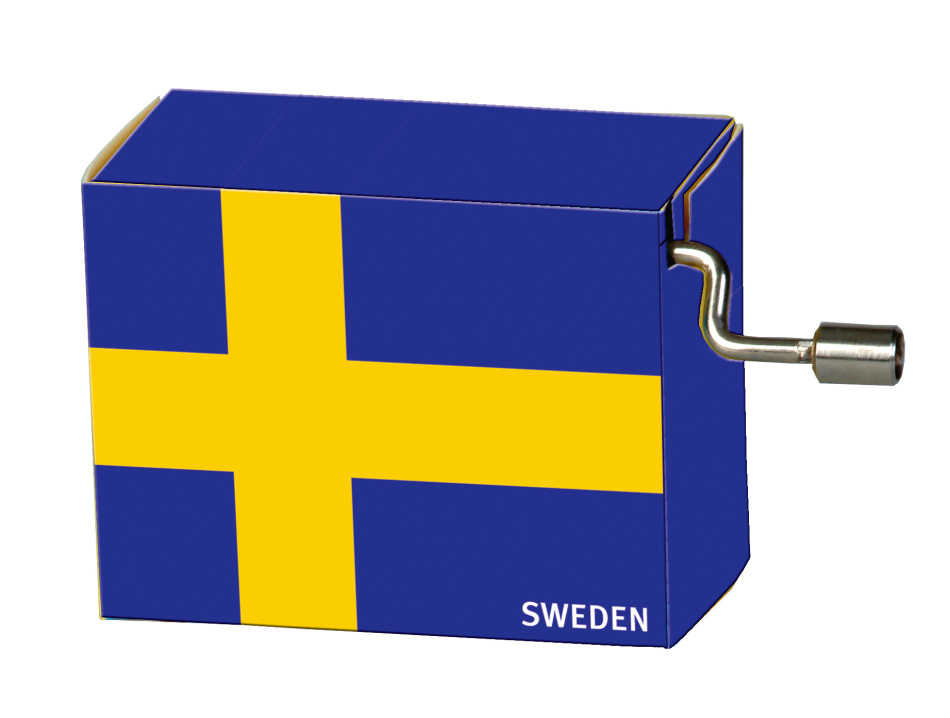 Speldosa med svenska nationalsången - Du gamla, du fria