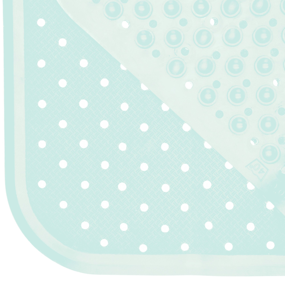 Badkarsmatta av fair trade naturgummi Light Blue - Fair Zone