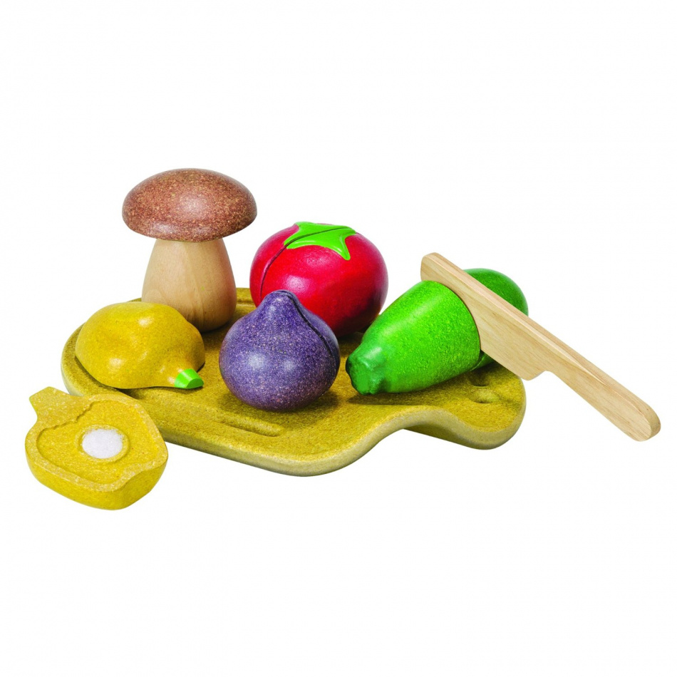 Grönsaksbrickan - leksaksmat av trä från Plantoys