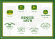 Vykort i metall - John Deere Vykort i metall - John Deere 1