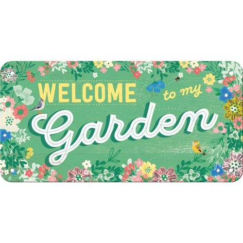 Metallskylt hängande - Welcome to my Garden 2