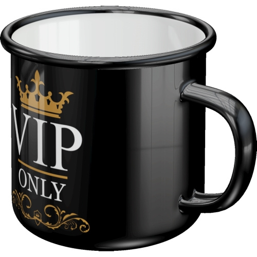 Emaljmugg VIP Only 2