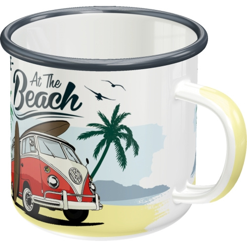 Emaljmugg VW Bulli - Beach 2