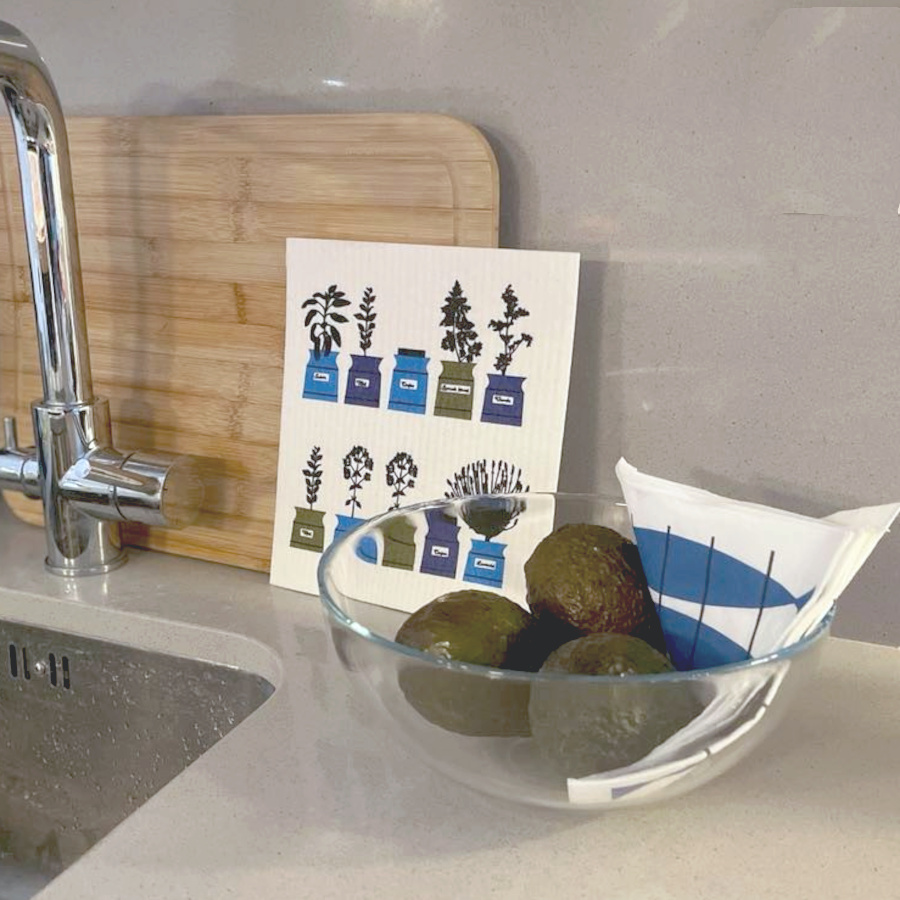 Persons kryddskåp, disktrasa, blå 2