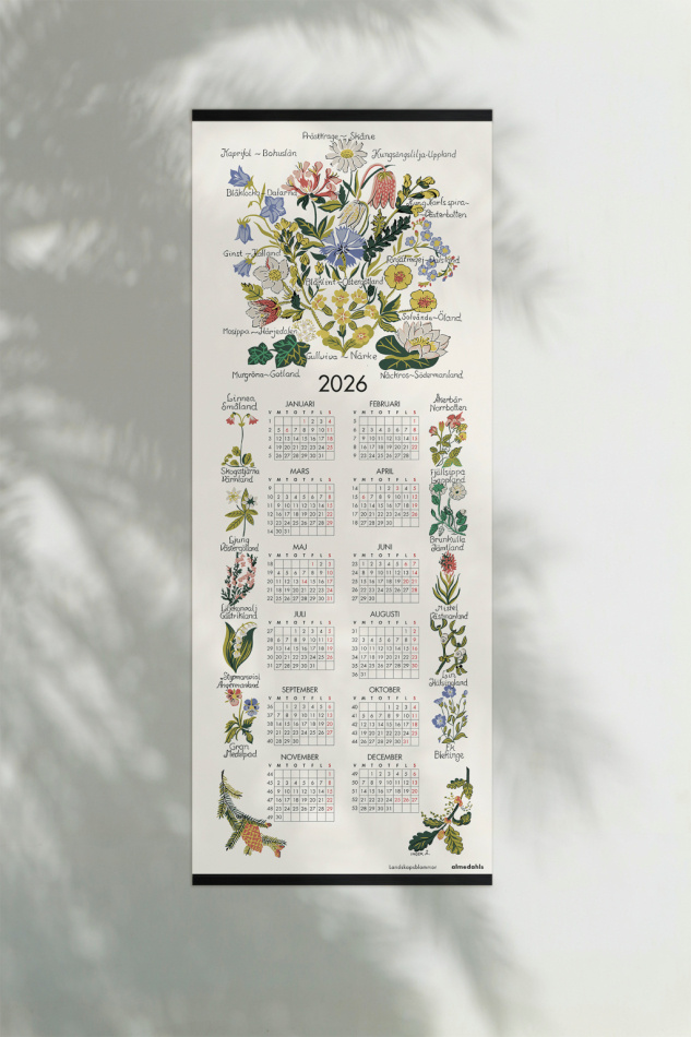 Landskapsblommor, kalender 2026