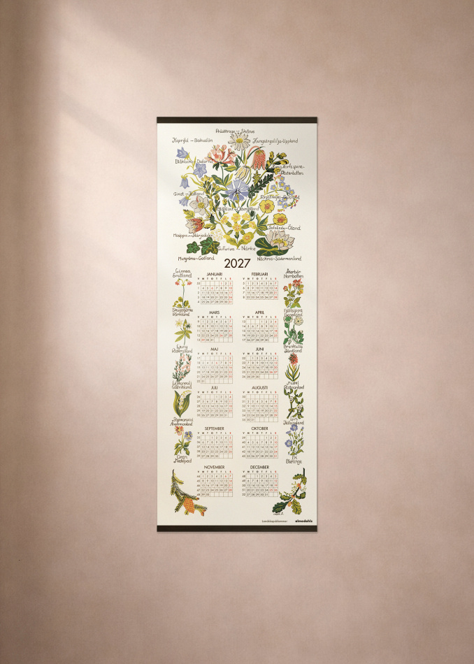 Landskapsblommor, kalender 2027