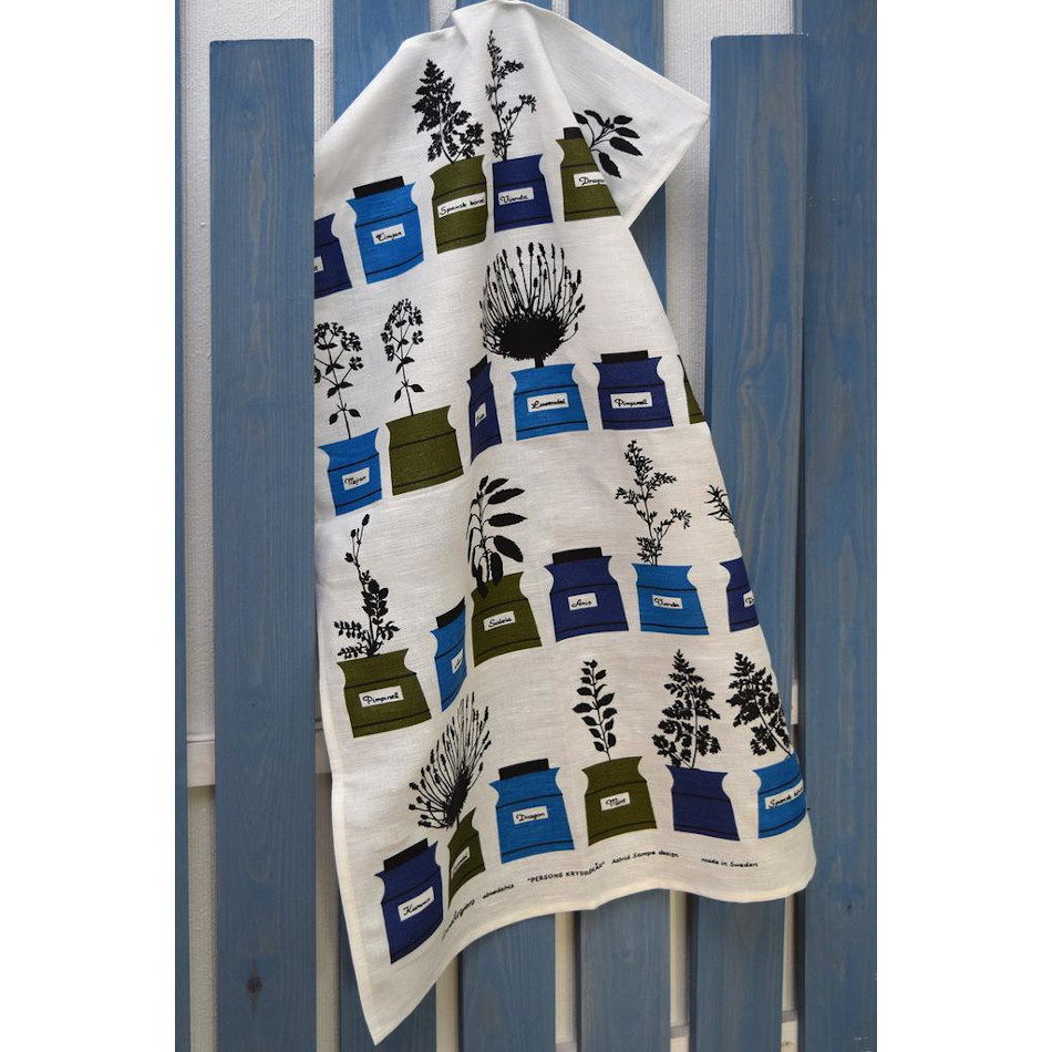 Persons kryddskåp, kökshandduk, blå 3