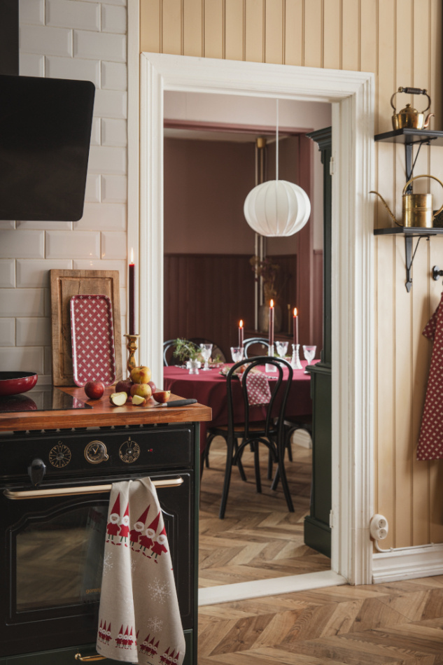 Tomtenisse, kökshandduk