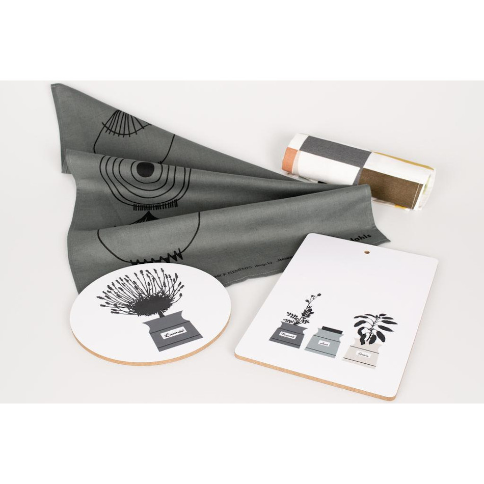 Picknick Elements, kökshandduk, grå 3