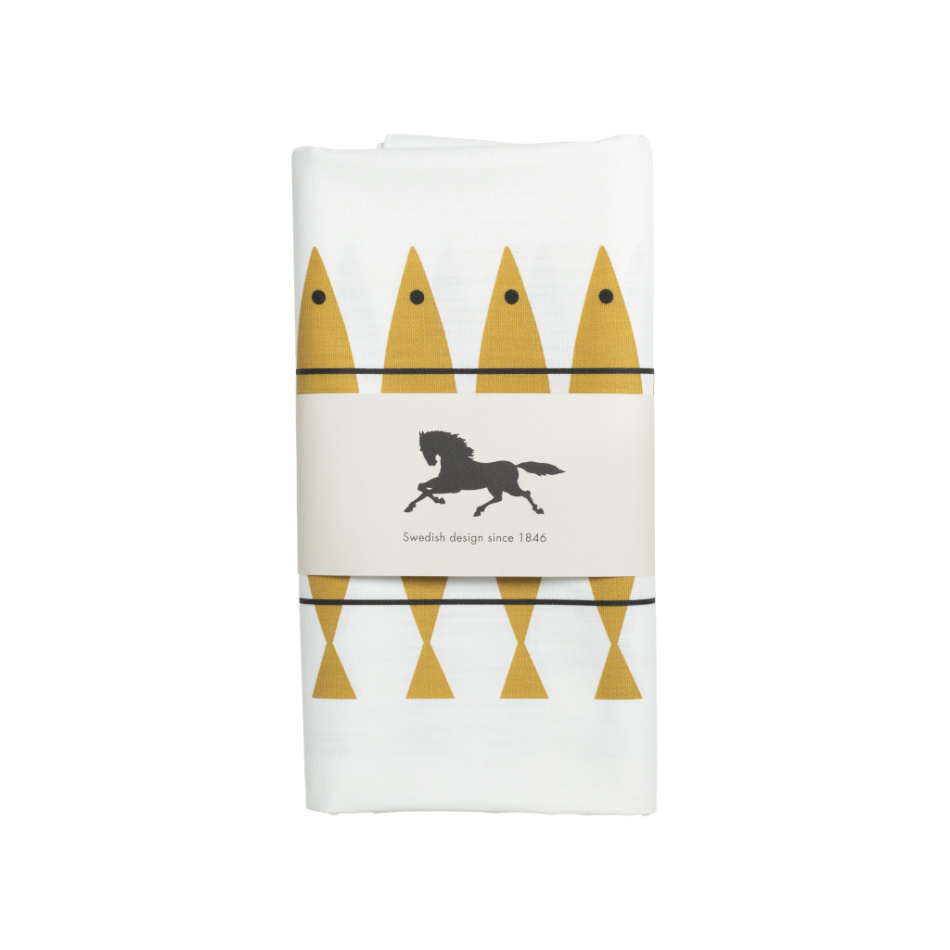 Sill vaxduk ockra, 145x220