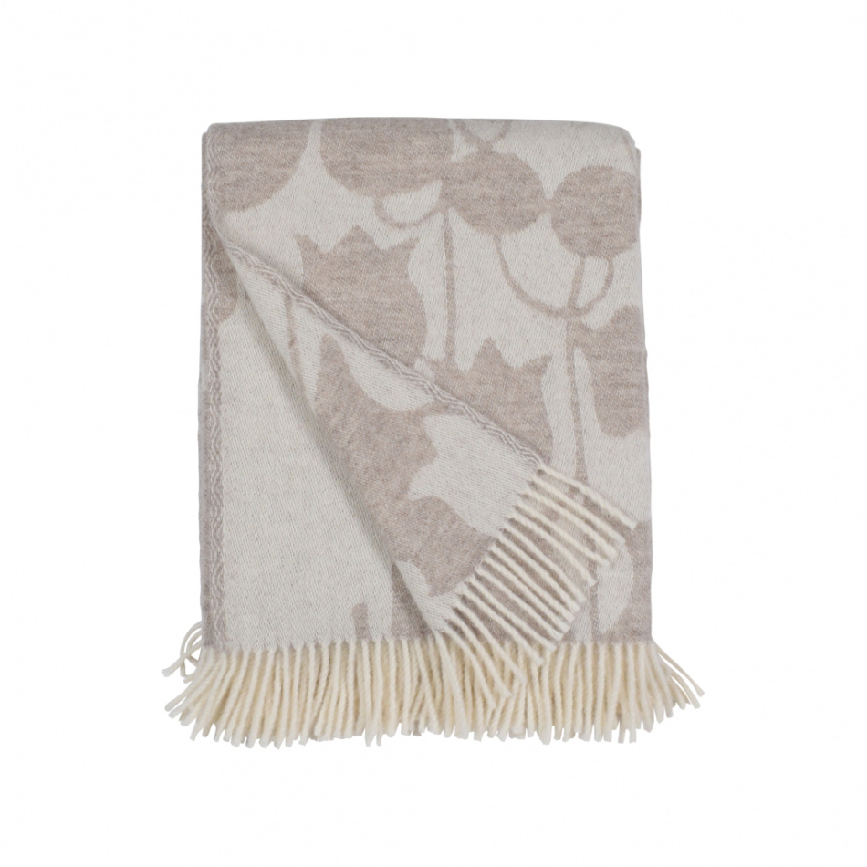 Skogen, pläd, beige offwhite 1