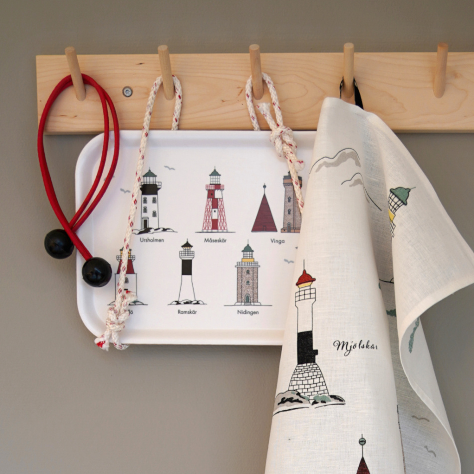 Svenska fyrar, bricka, multi, 27x20cm 5