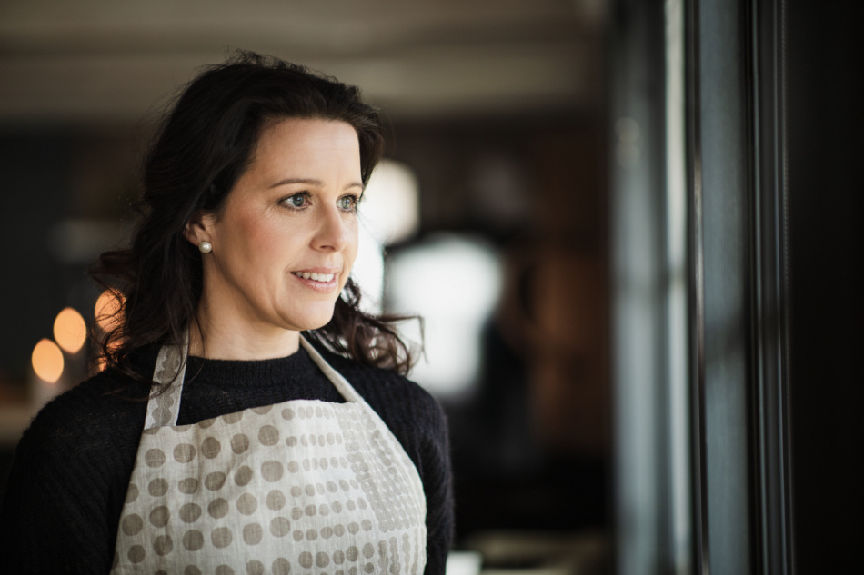 Pricktyg, förkläde, natur/taupe