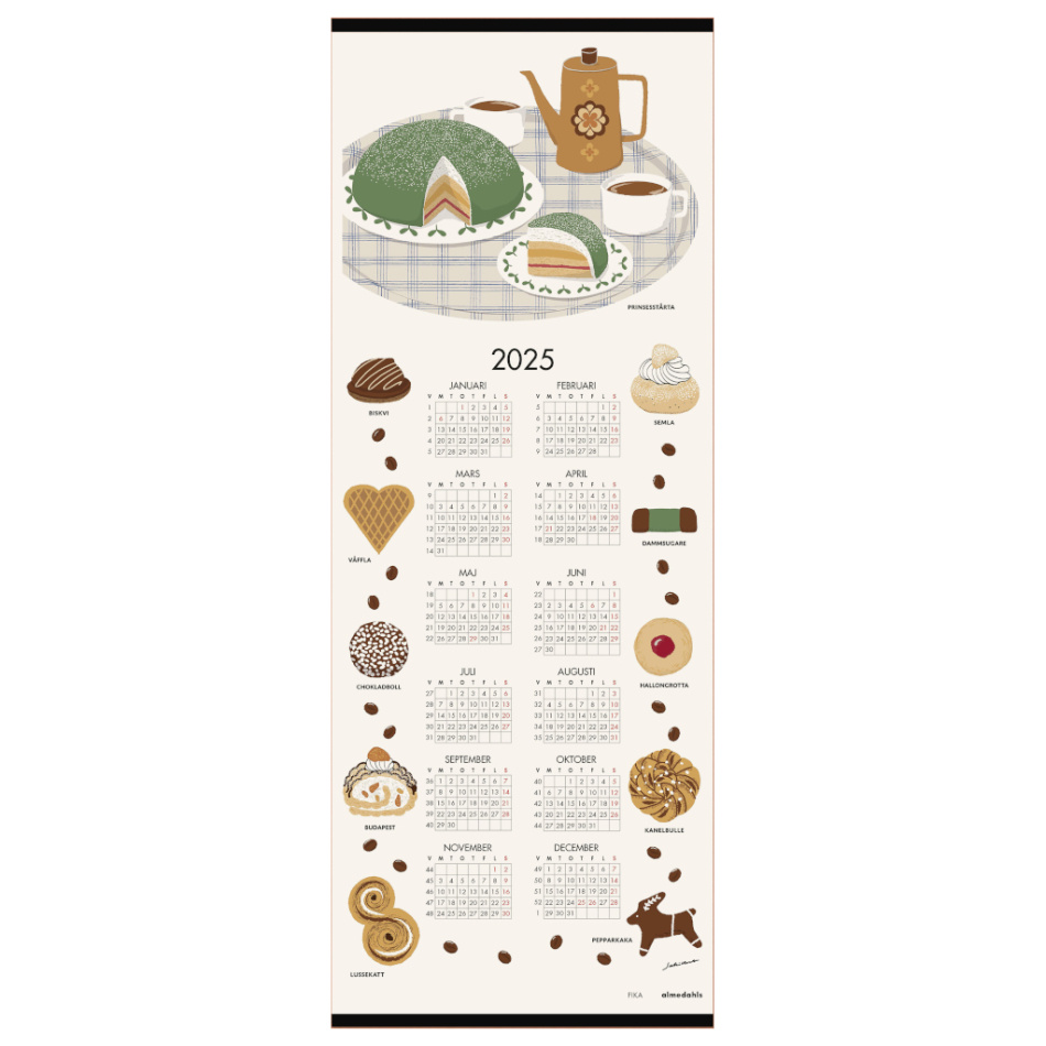 Fika, kalender 2025