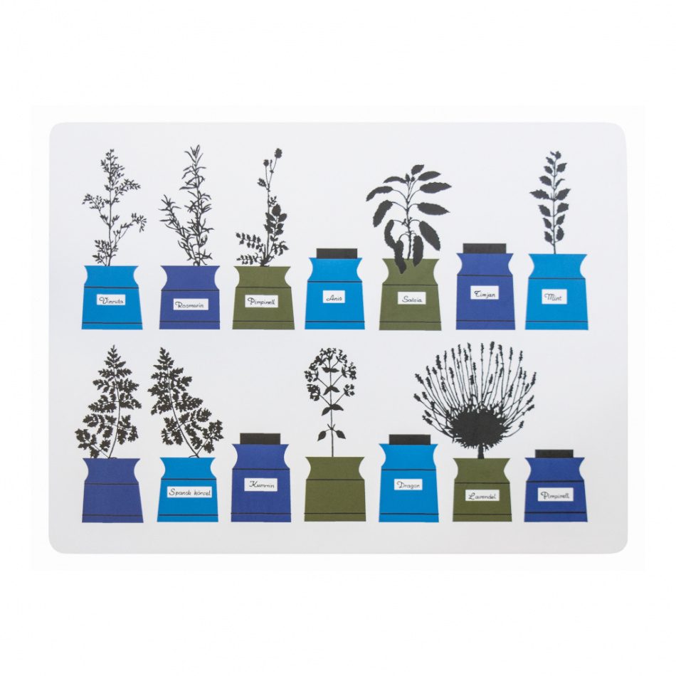 Persons kryddskåp, bordstablett kork, blå, 2-pack