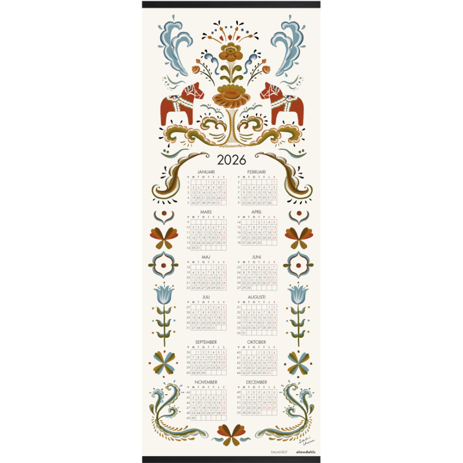 Dalahäst, kalender 2026
