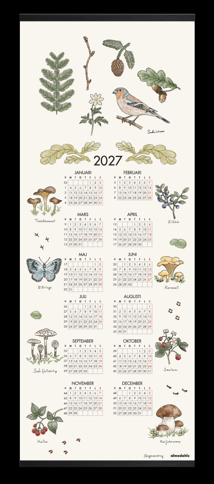 Skogsvandring, kalender 2027
