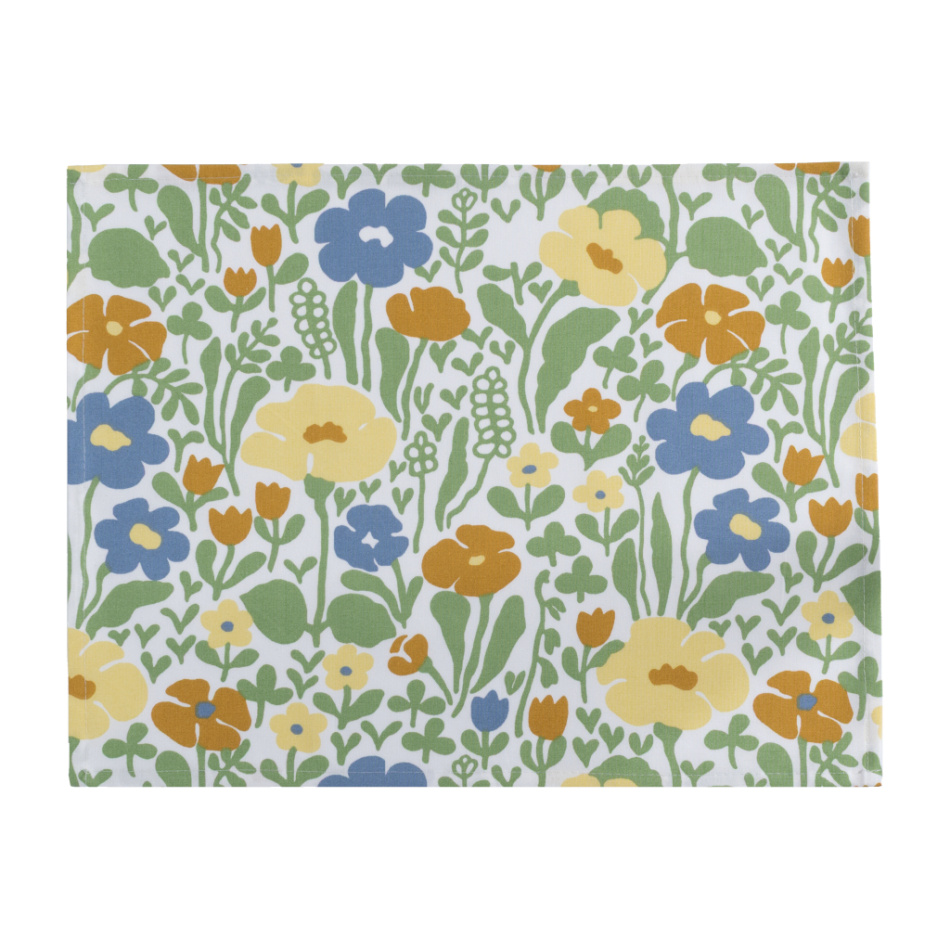 Fauna, bordstablett, gulgrön, 45x34cm 2-pack