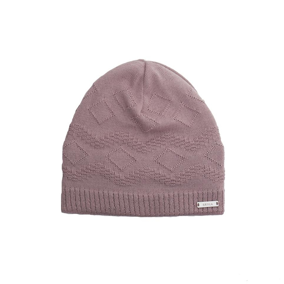 Stickad mössa med windstopper 