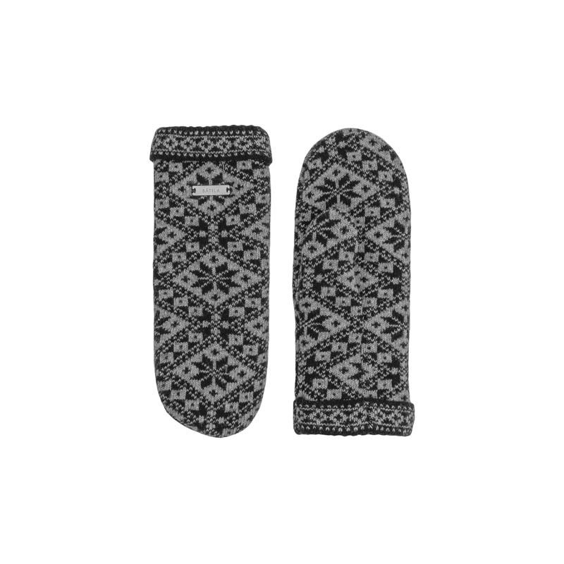 Stickad vante med stjärnmönster