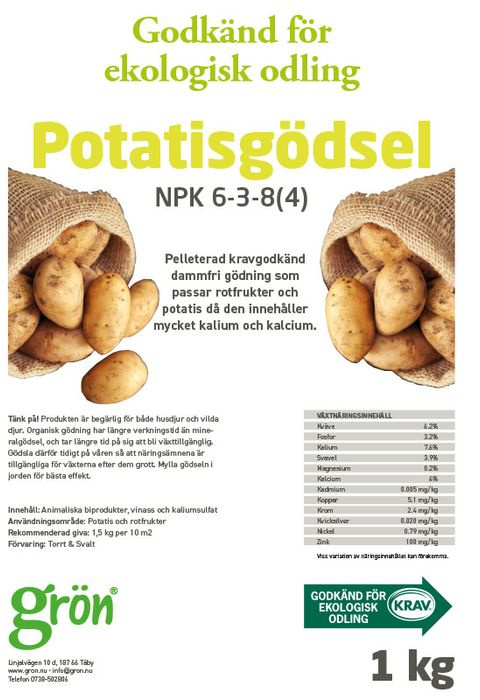 Potatisgödsel ekologisk 1 kg