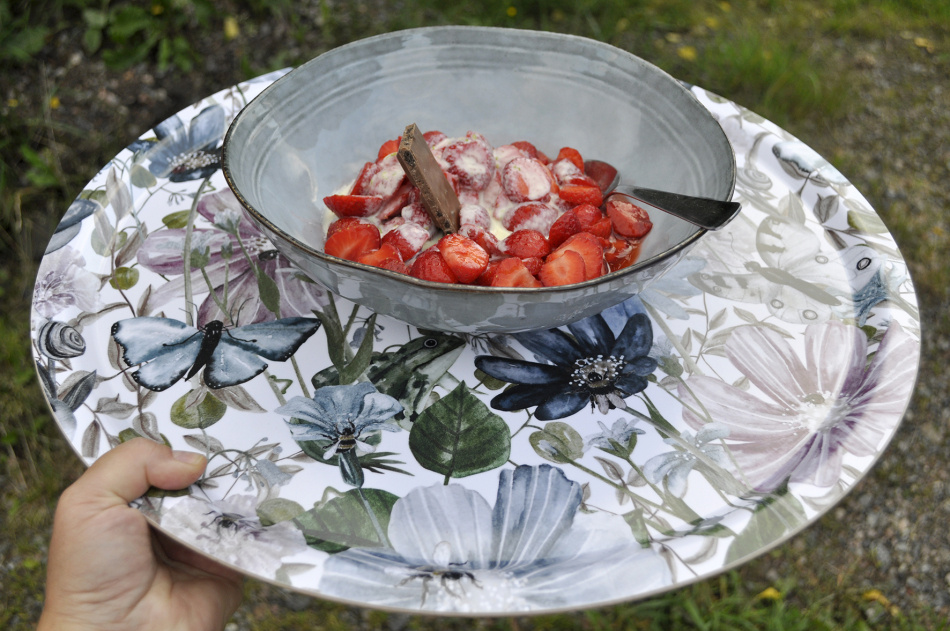 Bricka, Blomsterhage 38 cm Ø 2